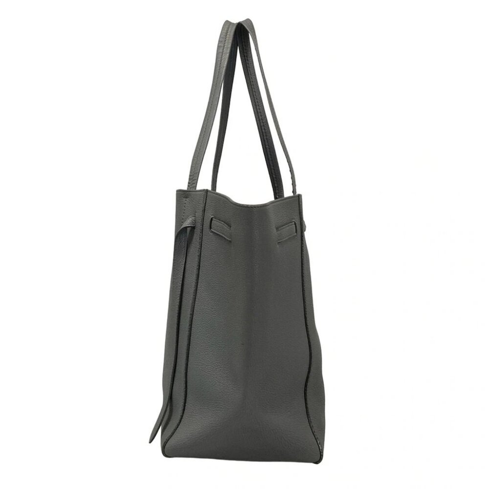 CELINE Cabas Phantom Small With Belt 189023TNI.09GM Gray Soft grained calfskin - Picture 2 of 14